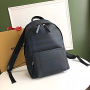BURBERRY Vintage Check Nylon Backpack (Blue Navy)  - 1