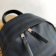 BURBERRY Vintage Check Nylon Backpack (Blue Navy)  - 5