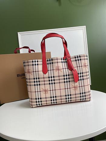 BURBERRY Home Double-Sided Shopping Bag (Red) 