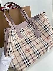 BURBERRY Home Double-Sided Shopping Bag (Pink)  - 5