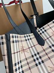 BURBERRY Home Double-Sided Shopping Bag (Black)  - 4