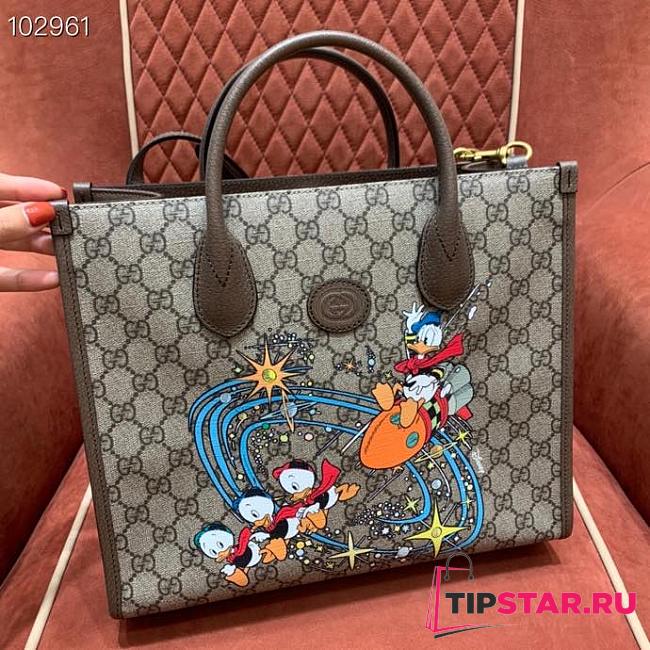 GUCCI x Disney Tote Donald Duck Shopping Bag 31cm 648134 - 1