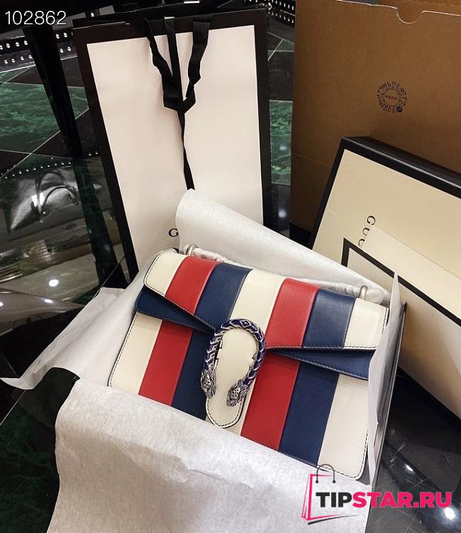 GUCCI Dionysus White Red Blue Bacchus Bag - 1