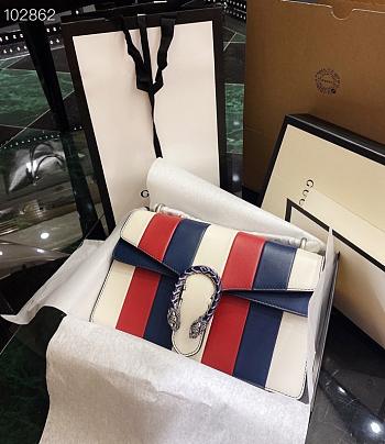 GUCCI Dionysus White Red Blue Bacchus Bag