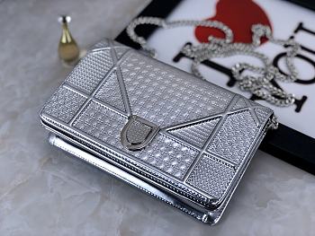 DIOR Ama Woc Chain Bag 19cm (Light Silver)