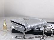 DIOR Ama Woc Chain Bag 19cm (Light Silver) - 3
