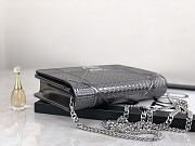 DIOR Ama Woc Chain Bag 19cm (Metal Silver) - 2