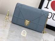 DIOR Ama Shield Flap Bag 19cm (Blue) - 1