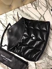 YSL Black Buckle Loulou Puffer Quilted Lambskin Bag 35cm 577475 - 5