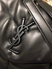 YSL Black Buckle Loulou Puffer Quilted Lambskin Bag 35cm 577475 - 6