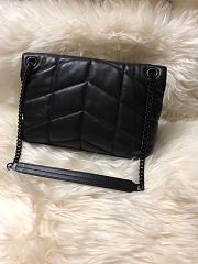 YSL Loulou Puffer Quilted Lambskin Bag (Black) 29cm 577476  - 4