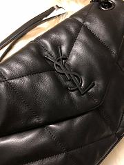 YSL Loulou Puffer Quilted Lambskin Bag (Black) 29cm 577476  - 2