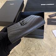 YSL New Style Ladies Fashion Caviar Zipper Large Capacity Short Wallet 575879 460360 - 5