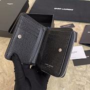 YSL New Ladies Fashion Caviar Zipper Large Capacity Short Wallet 403723 460360  - 6