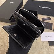YSL New Ladies Fashion Caviar Zipper Large Capacity Short Wallet 403723 460360  - 3