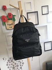 PRADA Counter New Backpack 2vz025 Nylon Material Adjustable Strap Back Fabric Saffiano Leather Handle   - 1