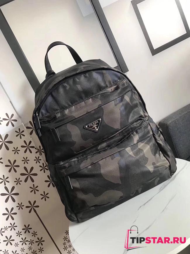PRADA Counter New Backpack 2vz025 Nylon Material Adjustable Strap Back Fabric Saffiano Leather Handle 2 - 1