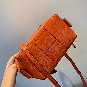 TORI BURCH Lychee Leather Retro Hardware Outlines The Round Outline Of Perry Portable (Orange)  - 4