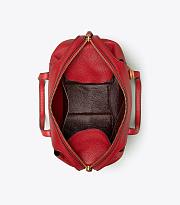 TORI BURCH Lychee Leather Retro Hardware Outlines The Round Outline Of Perry Portable (Red)  - 3