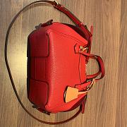 TORI BURCH Lychee Leather Retro Hardware Outlines The Round Outline Of Perry Portable (Red)  - 5