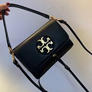 TORI BURCH Fashion Small Square Bag Can Be One Shoulder Messenger (Black)   - 1