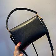 TORI BURCH Fashion Small Square Bag Can Be One Shoulder Messenger (Black)   - 3