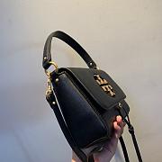 TORI BURCH Fashion Small Square Bag Can Be One Shoulder Messenger (Black)   - 5