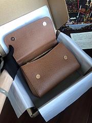 D&G medium Sicily bag in dauphine calfskin in brown 25cm - 2