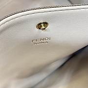 FENDI F Home Peekaboo Upgraded Version Handbag, Soft Calf Leather With Shoulder Strap Small 30cm 305 (Black) - 4