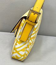 FENDI BAGUETTE 1997 Yellow Glazed Canvas Bag 8BR792AFL1F1E8K  - 6