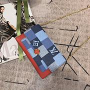 LV Original Single Monogram Element Vertical And Horizontal Interwoven Denim 1 - 6