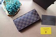 LV Tri-Fold Wallet Brown Grid 58101  - 1