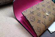 LV New Yellow Flower Envelope Bag  Rose Red 60531  - 3