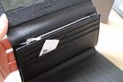 LV Tri-Fold Wallet Black Grid  - 4
