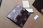 LV Silk Screen Wallet Brown Grid M66540  - 3