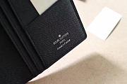 LV Silkscreen Wallet Black Grid M66540  - 6