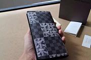 LV Silkscreen Wallet Black Grid M66540  - 5