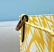 FENDI Shopper Glazed Canvas Bag (Yellow) 8BH357AFP4F1EEC - 6