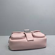 PRADA Pocket nylon and brushed leather bag (Alabaster Pink) 1BD295_789_F0E18_V_BFO  - 3
