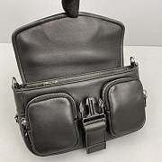 PRADA Pocket nylon and brushed leather bag (Black) 1BD295_789_F0002_V_BFO  - 5