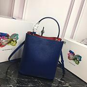 Prada Medium Saffiano Leather Prada Panier Bag (Blue) 1BA212_2ERX_F0OZH_V_OOO - 6