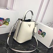 Prada Medium Saffiano Leather Prada Panier Bag (White) 1BA212_2ERX_F0G3Z_V_OOO - 2