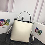 Prada Medium Saffiano Leather Prada Panier Bag (White) 1BA212_2ERX_F0G3Z_V_OOO - 5