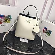 Prada Medium Saffiano Leather Prada Panier Bag (White) 1BA212_2ERX_F0G3Z_V_OOO - 1