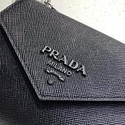 Prada Saffiano Leather Prada Monochrome Bag (Black) 1BD127_2ERX_F0632_V_OOO - 5