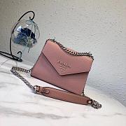Prada Saffiano Leather Prada Monochrome Bag (Pink) 1BD127_2ERX_F0IS6_V_OOO  - 1
