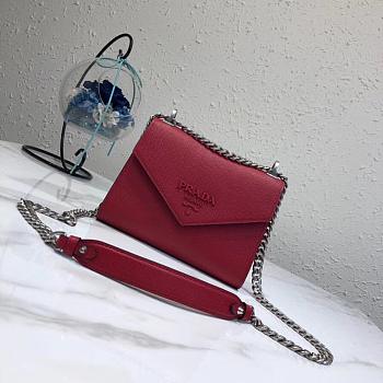Prada Saffiano Leather Prada Monochrome Bag (Big Red) 1BD127_2ERX_F027W_V_OOO 