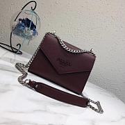 Prada Saffiano Leather Prada Monochrome Bag (Wine Red) 1BD127_2ERX_F068Z_V_OOO - 1