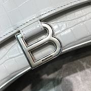 Balenciaga Hourglass Small Top Handle Bag (White) 23cm 5935461LRGM9016  - 3