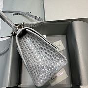 Balenciaga Hourglass Small Top Handle Bag (Grey) 23cm 5935461LR6Y1108  - 5
